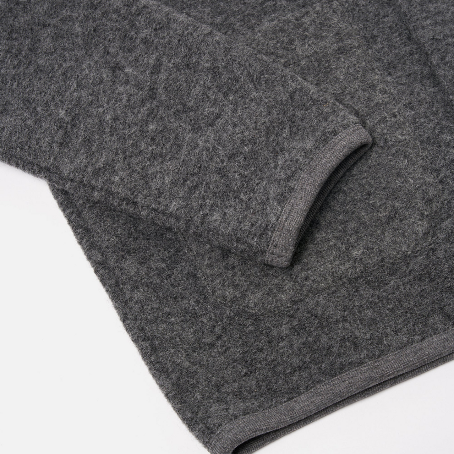 UNIVERSAL WORKS - Wool Fleece Cardigan Grey Marl