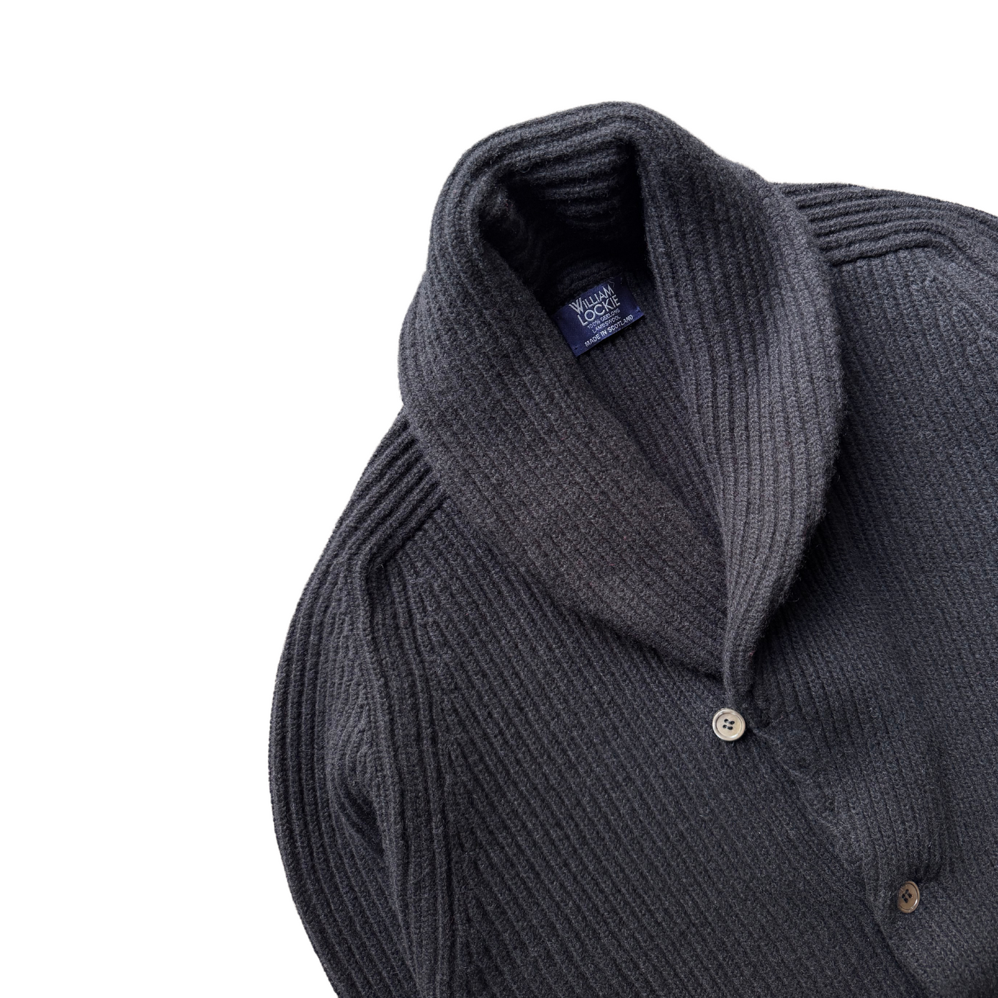 WILLIAM LOCKIE - Windsor 8 Shawl Cardigan *Binario '09 Exclusive Black