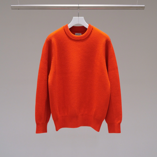 YONETOMI - Ex Fine Wool Rib Knit Pull Over