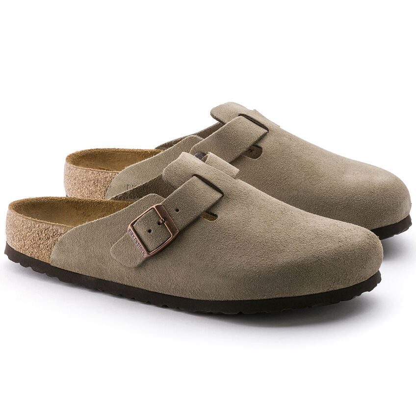 BIRKENSTOCK - Boston Suede Taupe