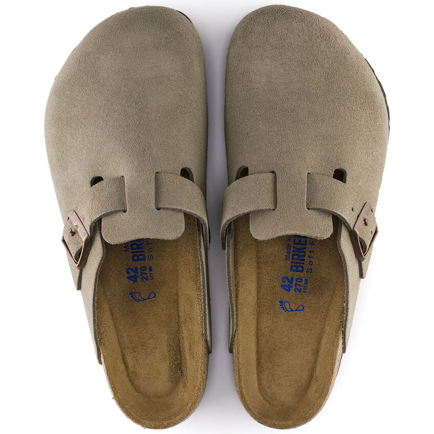 BIRKENSTOCK - Boston Suede Taupe