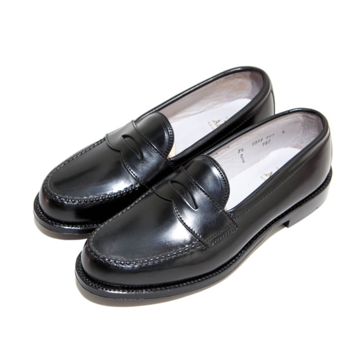 ALDEN - 987 Leisure Handsewn Cordovan Penny Loafer Black