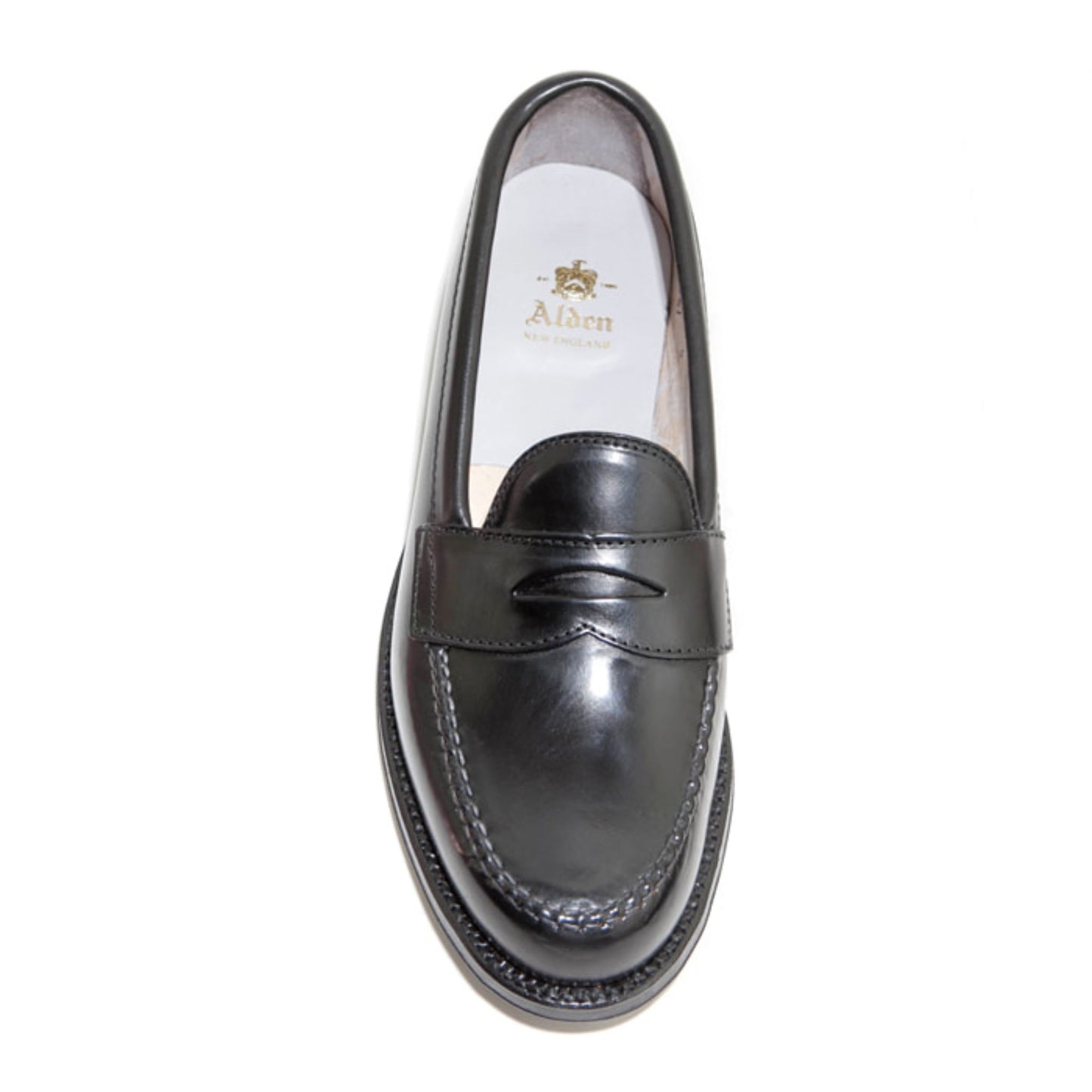 ALDEN - 987 Leisure Handsewn Cordovan Penny Loafer Black