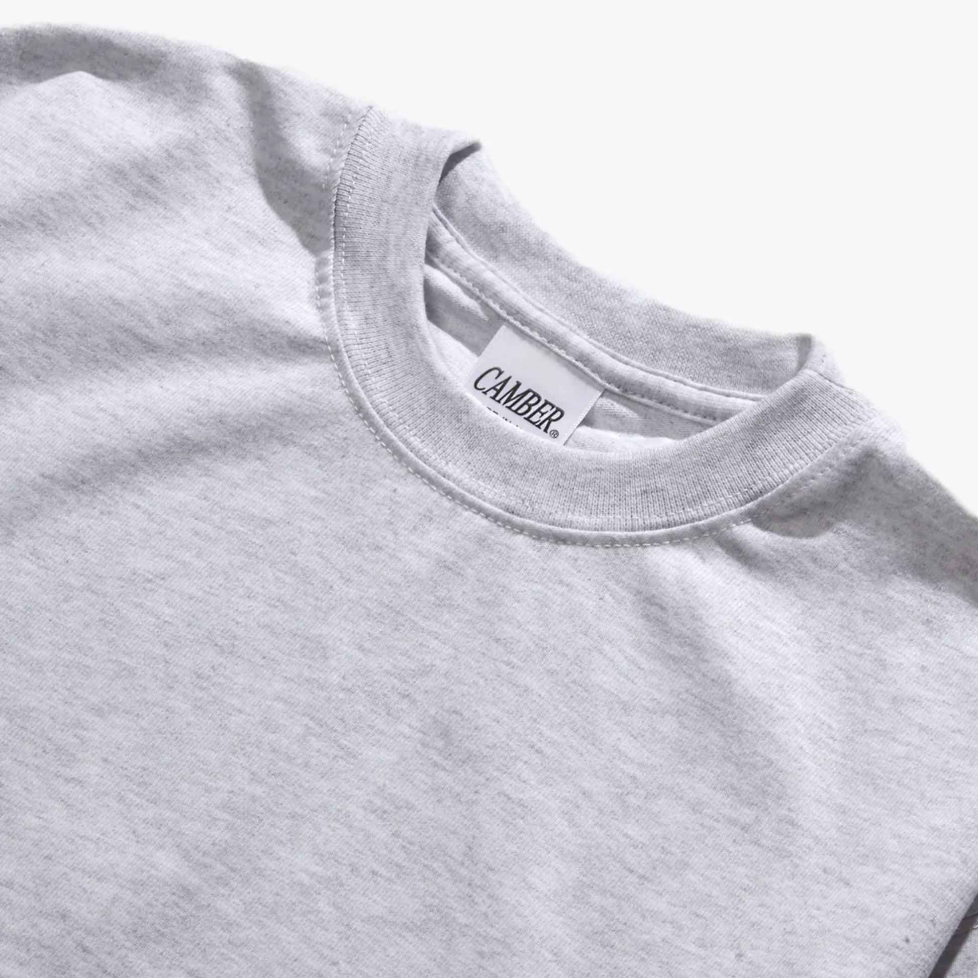 CAMBER USA - 6OZ Finest T-Shirt Grey – Binario09