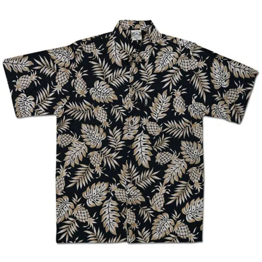 GO BAREFOOT -  Pineapple Pareau Camp Collar Shirt