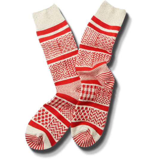 ROTOTO - Multi Jacquard Crew Socks