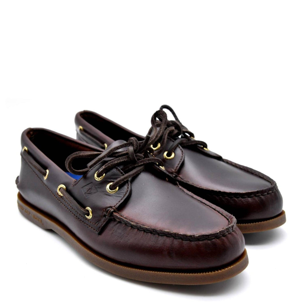 Scarpe Da Barca Uomo Sperry Authentic 2-Eye | Pelle Vera | Trazione Wave-Siping | Allacciatura 360° - Foto 3