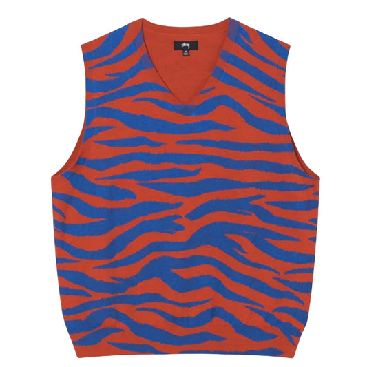 STUSSY - Tiger Printed Sweater Vest