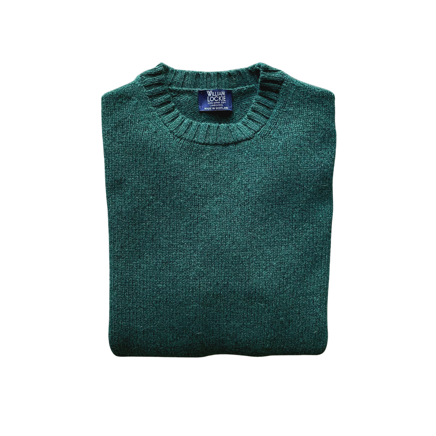 WILLIAM LOCKIE - Gents Lambswool Pullover Forest